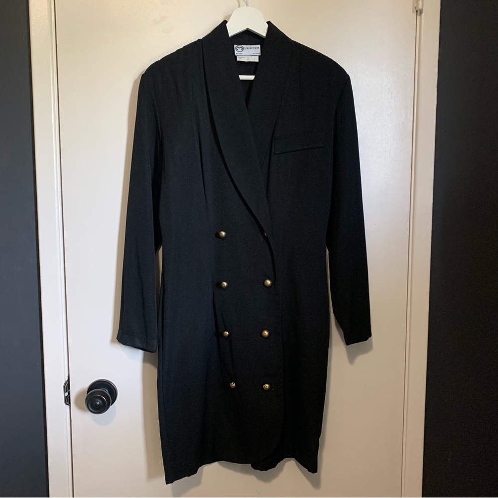 Vintage 90s Double Breasted Dress Small